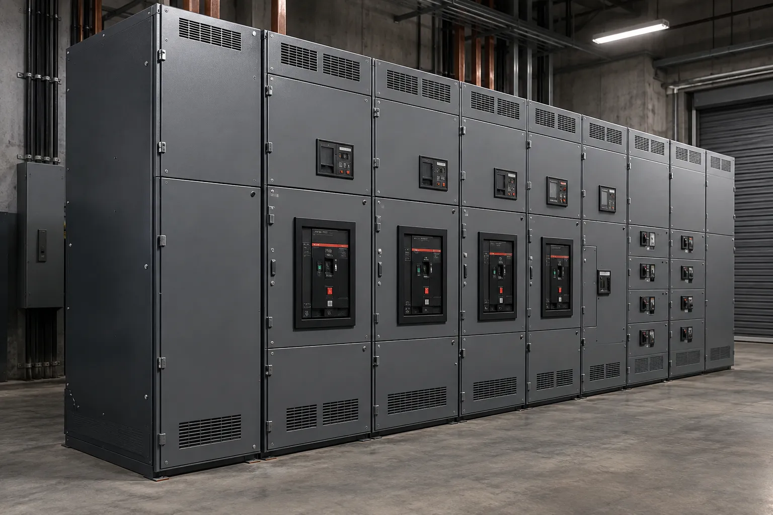 Illustration of switchgear and distribution equipment: Medium-Voltage Switchgear