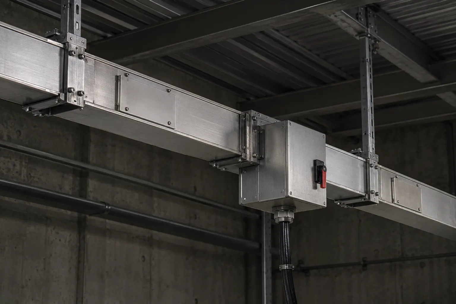 Illustration of busway equipment: Plug-In Distribution Busway