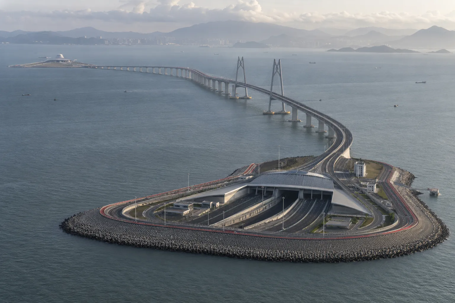 Hong Kong–Zhuhai–Macao Bridge Artificial Islands project