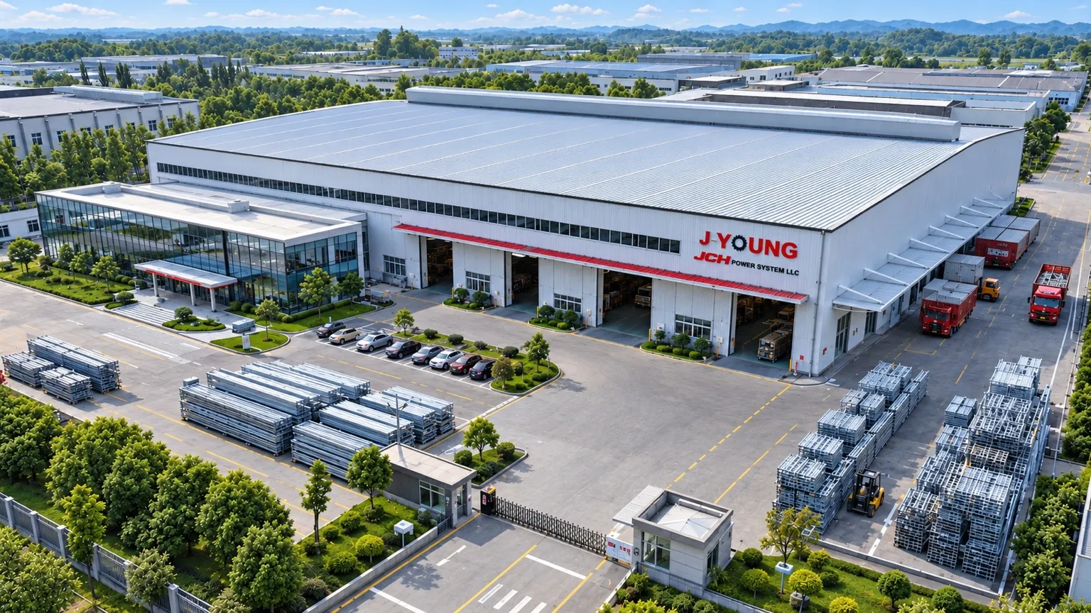 J-YOUNG and JCH factory campus aerial view