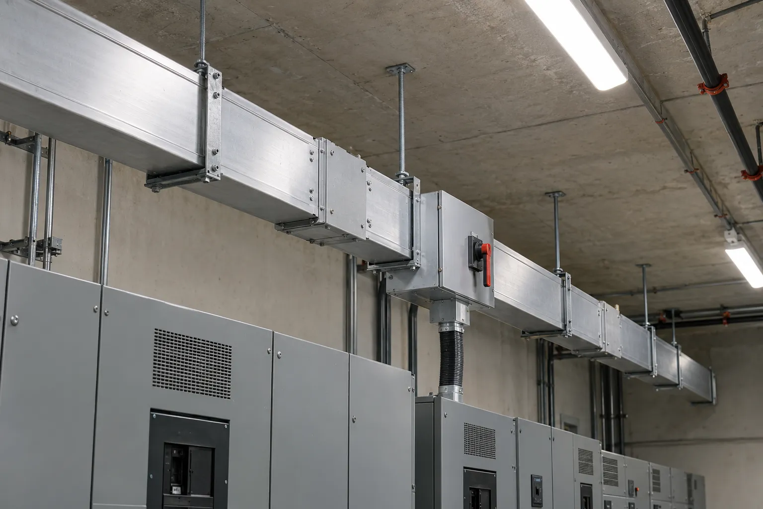 Illustration of busway equipment: Compact Sandwich Busway